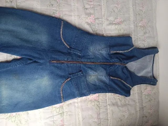 Macacão jeans 36  - Foto 3
