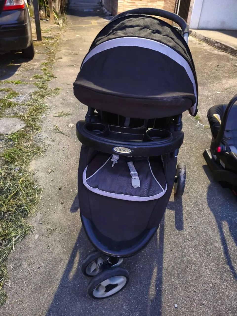 Carrinho de bebê com bebe conforto - Foto 3