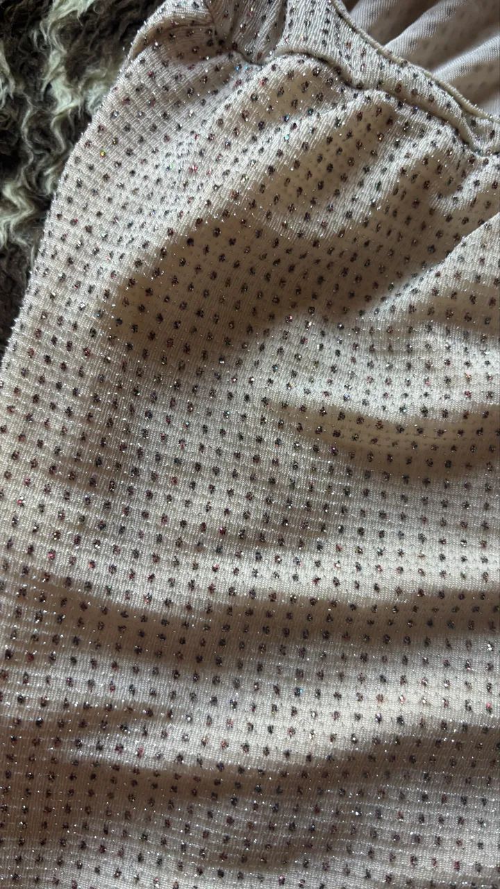 Vestido nude de brilho  - Foto 3