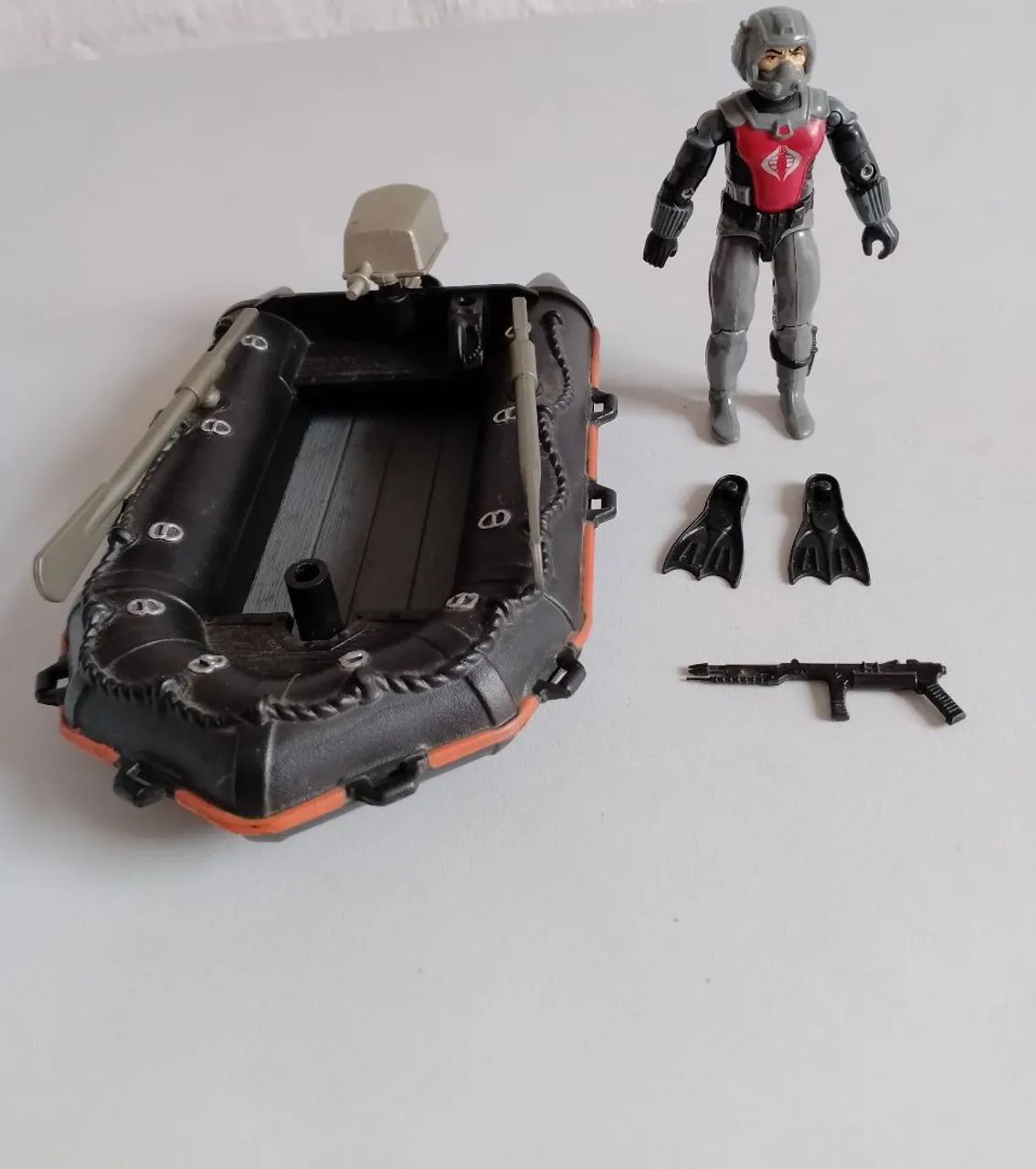 Brinquedo Comandos em Ação Mergulhador com Bote - Anos 80  - Foto 2