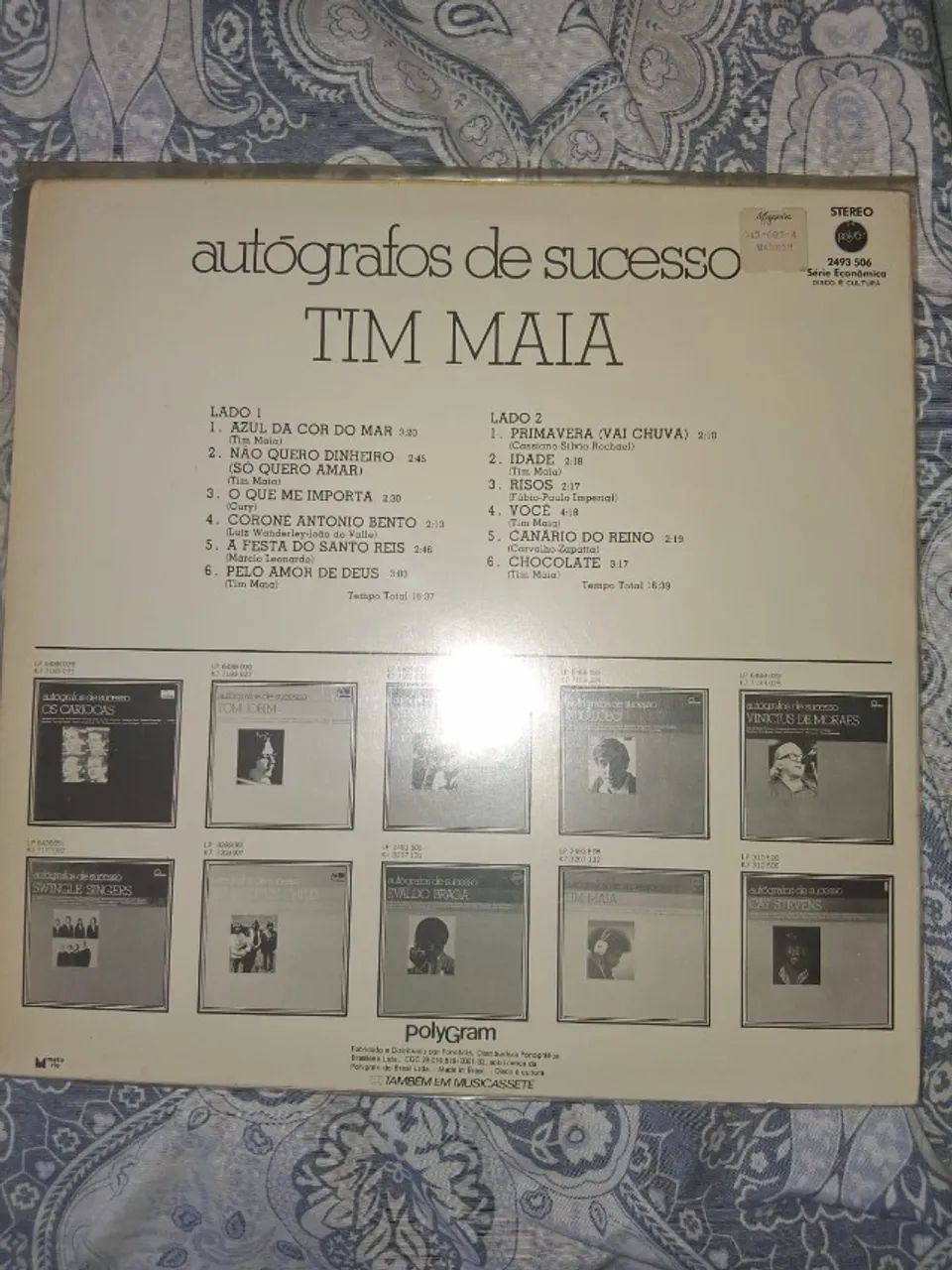 Vinil Autógrafos Tim Maia  - Foto 2