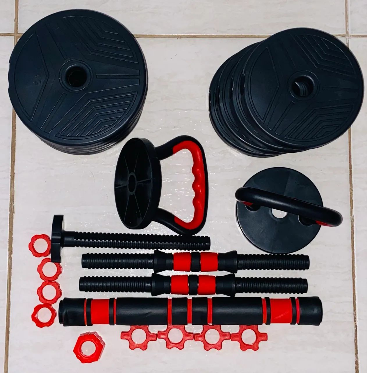 Gorilla Sports Halterschijven set 30 kg Chroom - 2 x 15 kg Kopen