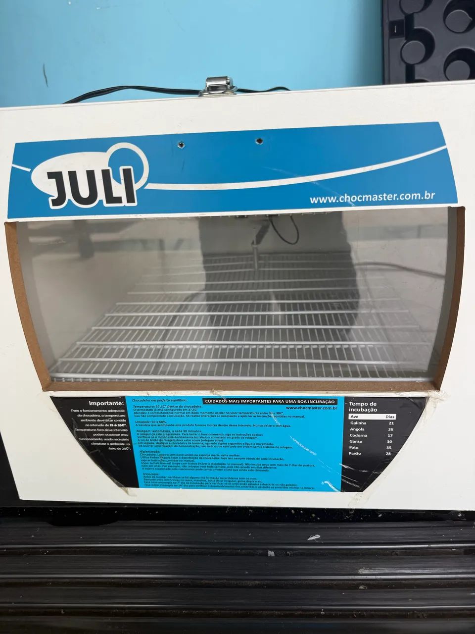 Chocadeira Juli 70 Ovos Com Ovoscopio - Chocmaster. - Foto 3
