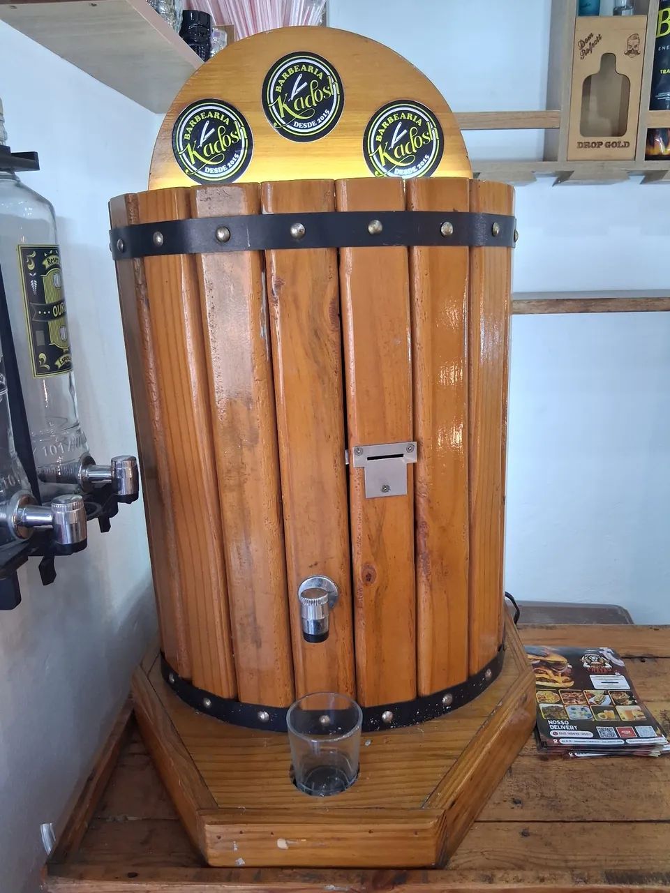Barril de cachaça eletrônica 