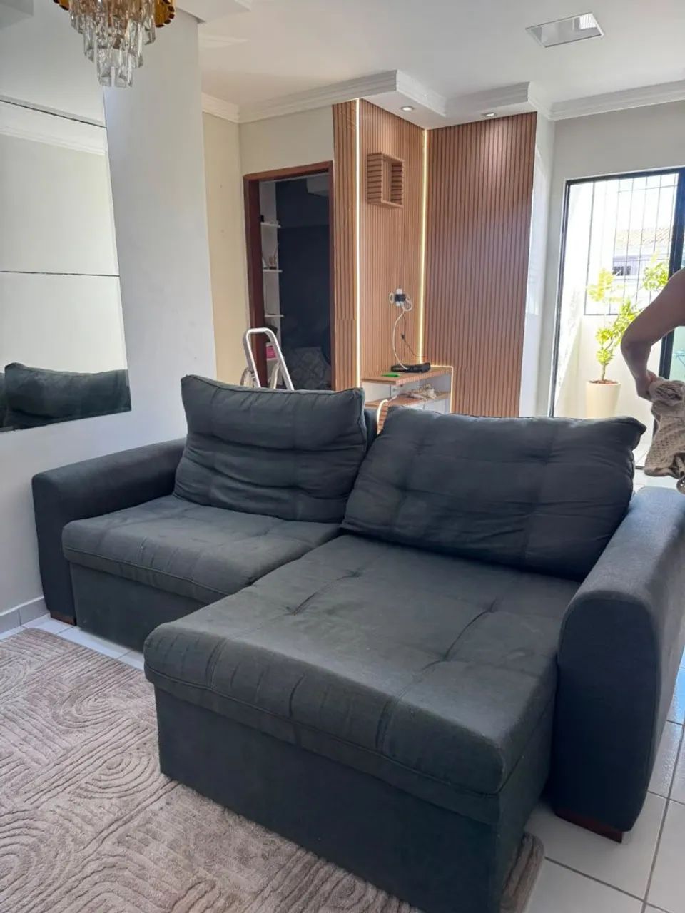 Sofa retrátil madeira maciça  - Foto 2