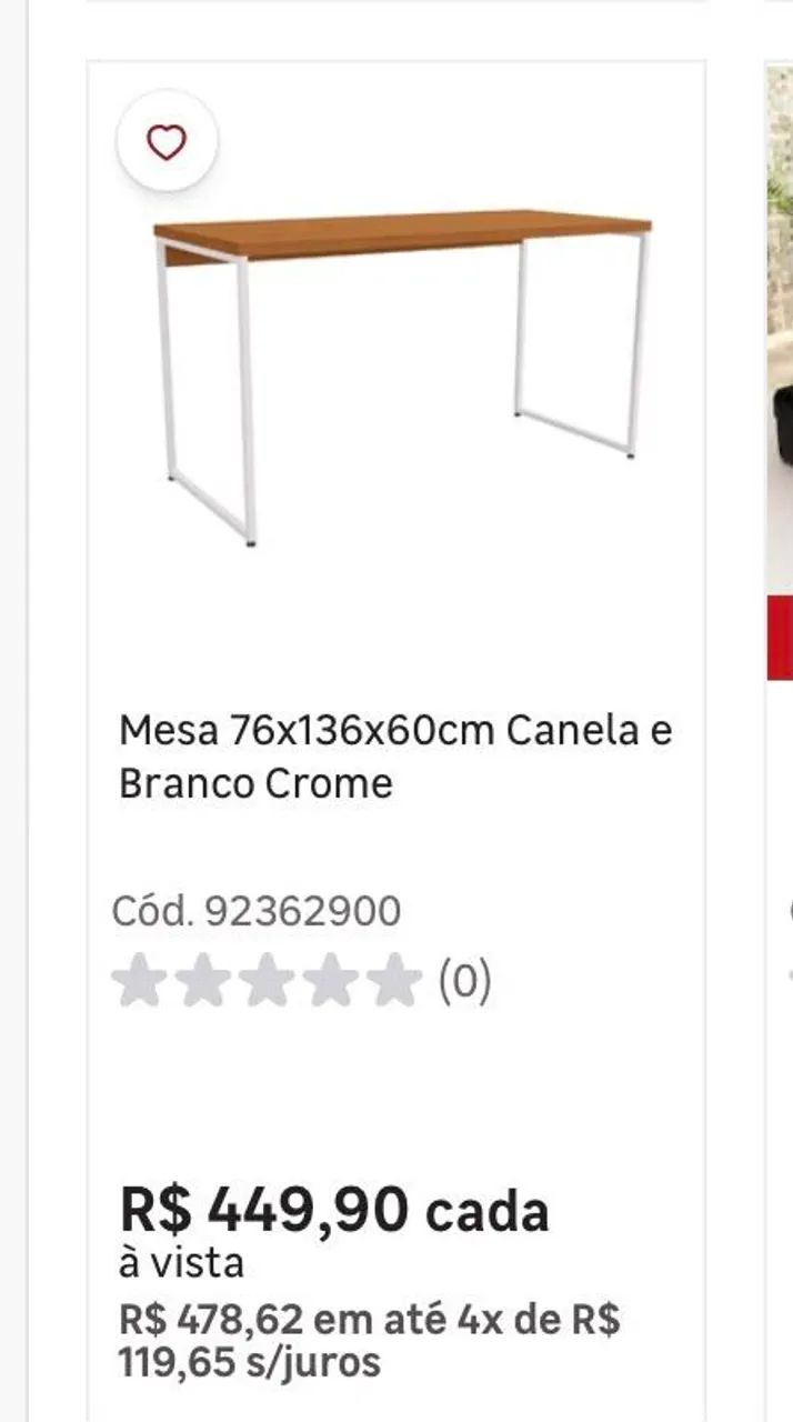 Mesa de Escritório + mesa de apoio - Foto 5