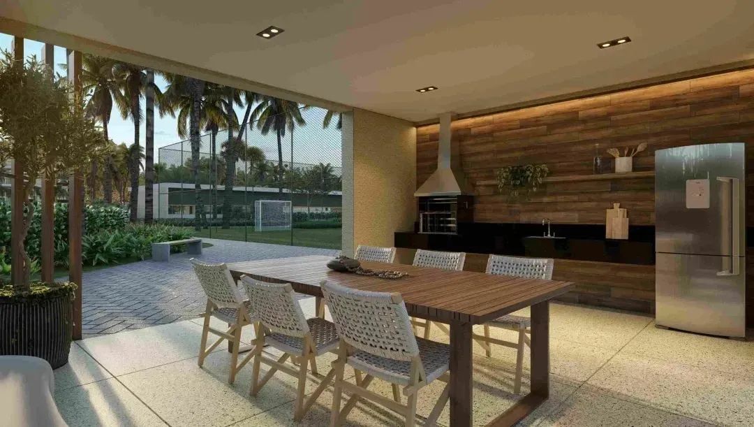 Beach Class Manguinhos  Flat com Terraço Gourmet e Lazer Completo na Praia dos Carneiros - Foto 9