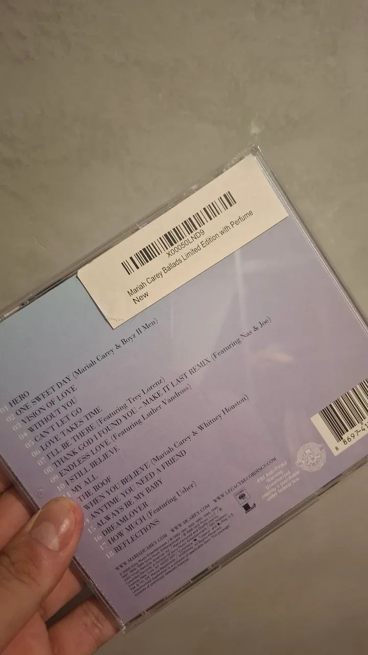 Mariah CD Ballads com Perfume limited edition - Foto 3