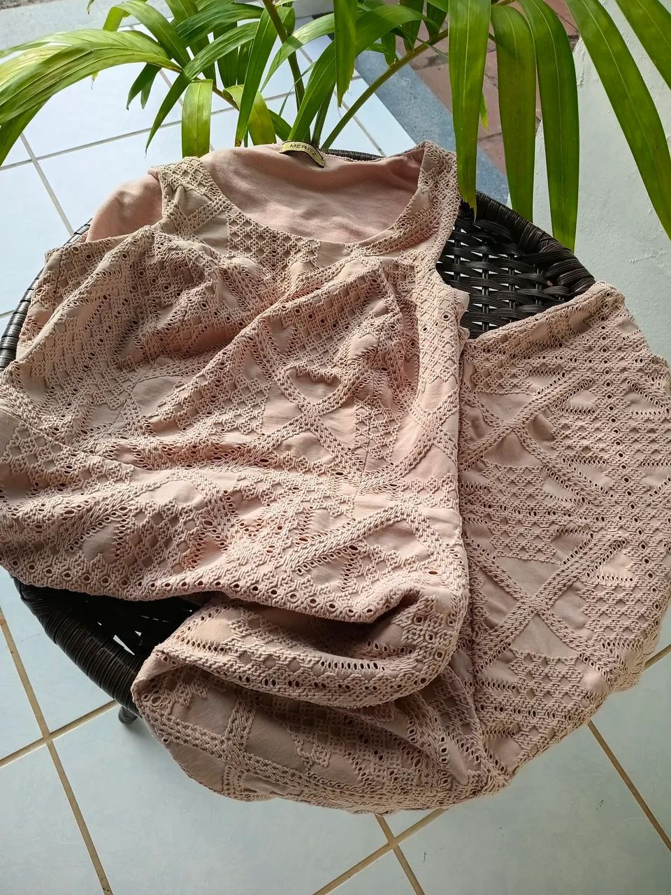 Vestido Rosa Seco Longo