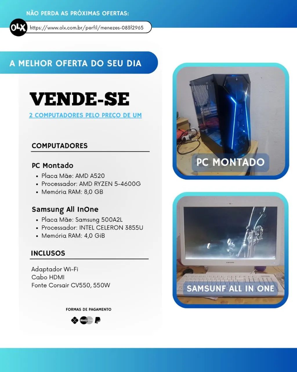 All InOne Samsung/PC Montado