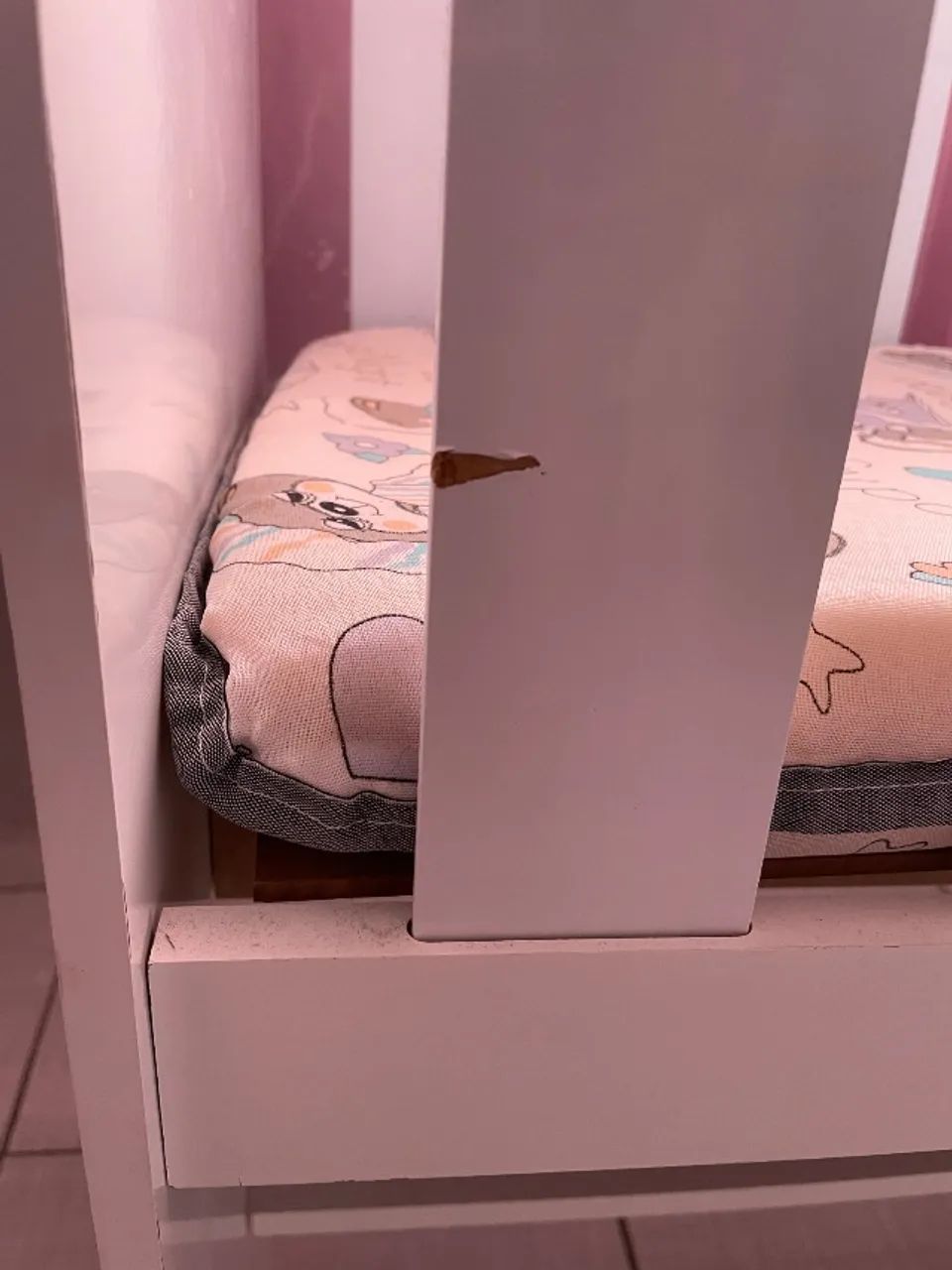 Mini berço com colchão  - Foto 4