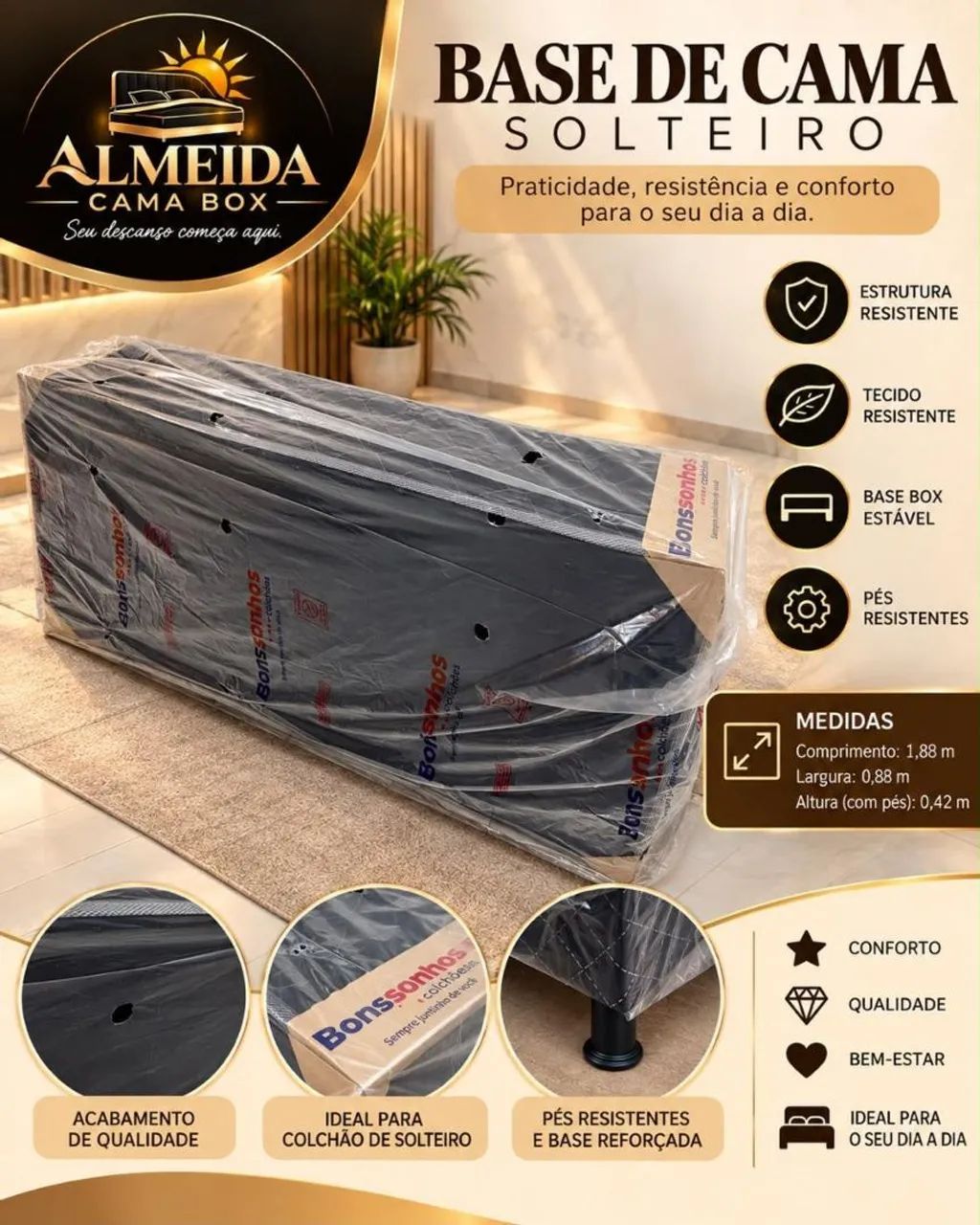 Almeida cama box  - Foto 3