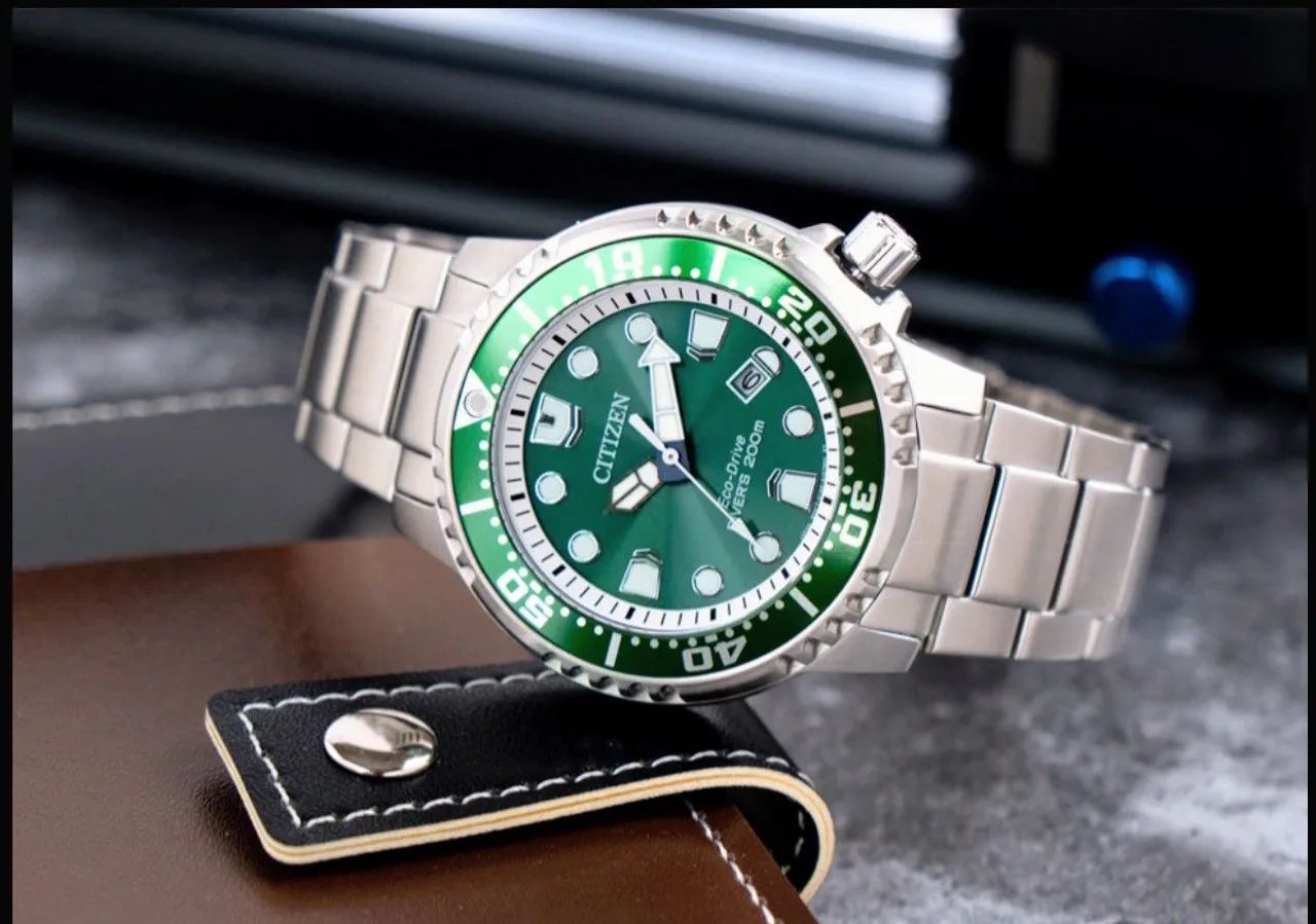 Relógio Citizen BN0158-85X verde - Foto 2
