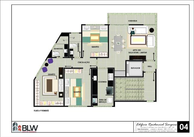 Apartamento à venda, 3 quartos, 2 vagas, barreiro - belo horizonte/mg - Foto 9