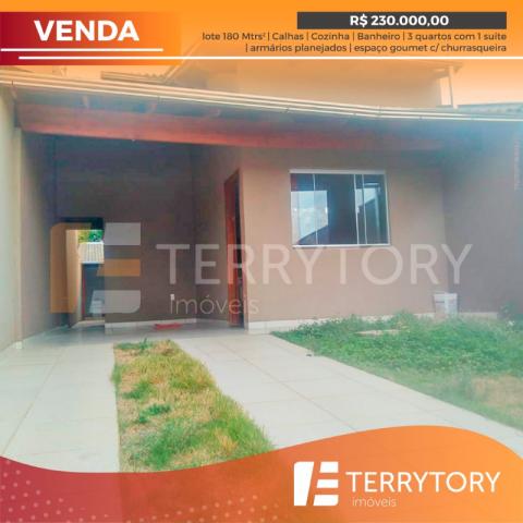 Casa à venda com 3 dormitórios em Polocentro 2ª etapa, Anápolis cod:CA00200