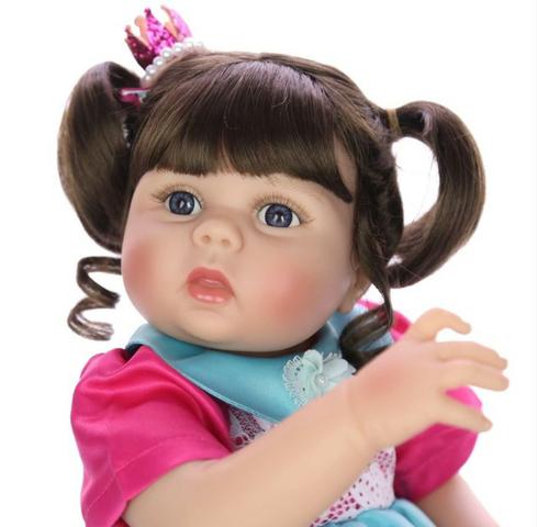 Bebê Reborn Boneca Grande Toda de Silicone 57Cm - Foto 2