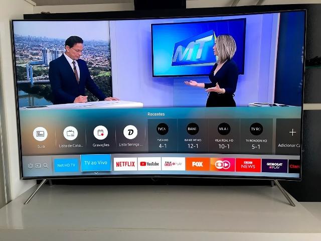 Premium TV - SmartTv 55? SUHD 4K Hdr Premium Tela Curva Samsung - Foto 5