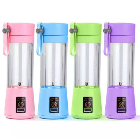 Liquidificador portátil - 4 lâminas - recarregável usb