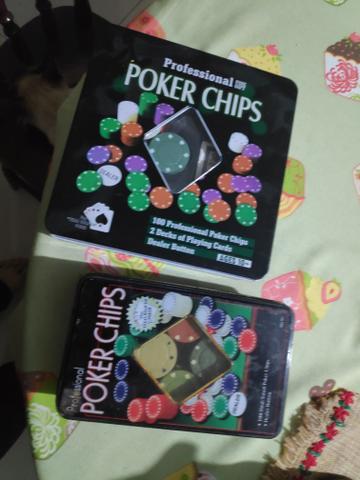 Fichas de poker - 196 fichas e Dealer