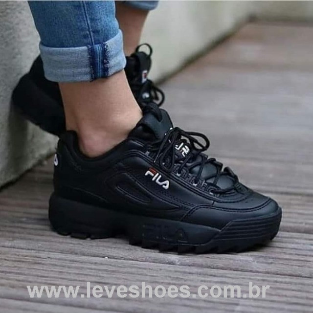fila tenis feminino preto