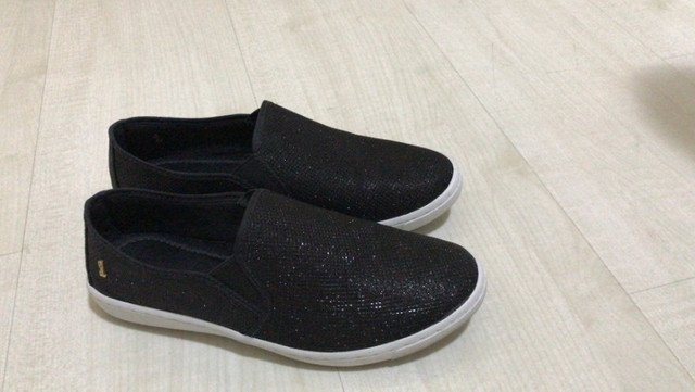 slip on santa lolla glitter preto
