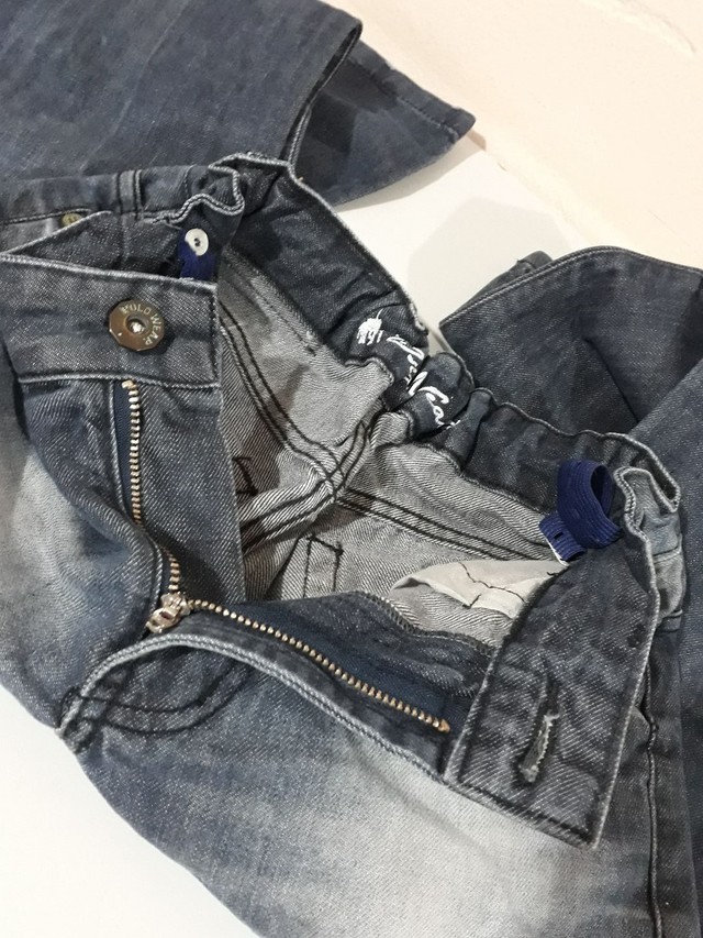 Calça jeans infantil Tam 12 Pólo Wear bem Nova com ajustes dos lados  - Foto 2