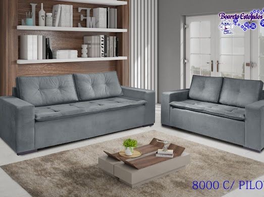 SOFÁ DOIS E TRÊS LUGARES ESTILO DECOR R7 - Foto 2