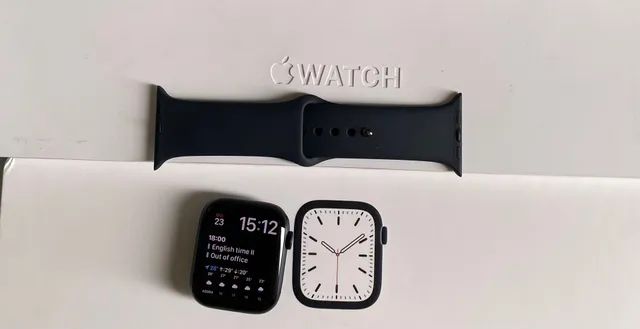 Apple Watch Series 7 GPS 45mm Alumínio Meia-noite