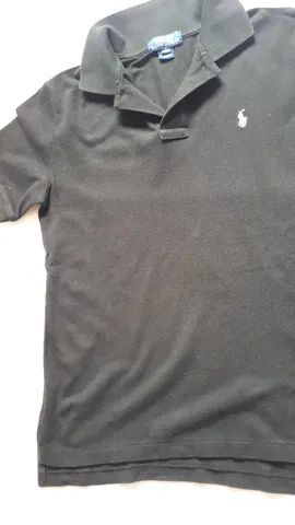 Camisa Polo Infantil Meninos -Cor Preta - Tam M(10-12) Marca Polo Ralph Lauren- Seminova - Foto 3
