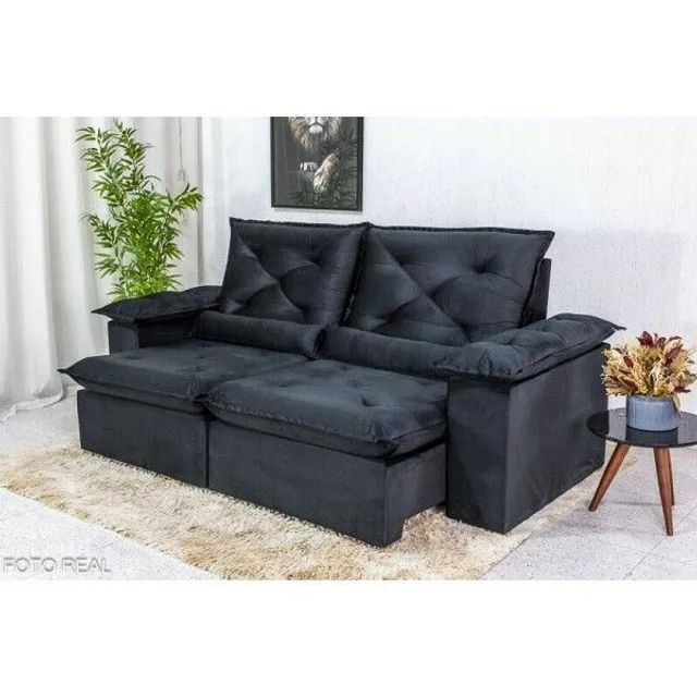Sofá Retrátil Reclinável 2.00m Roma rf889m - Foto 3