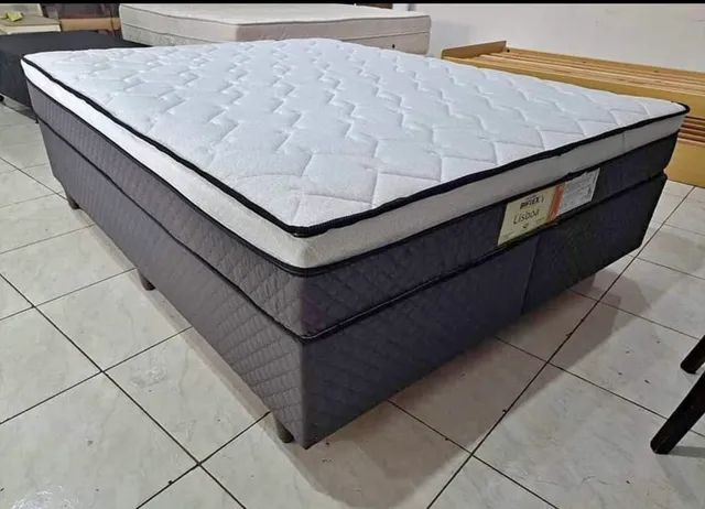 Cama box casal king/ molas ensacadas pronto entrega