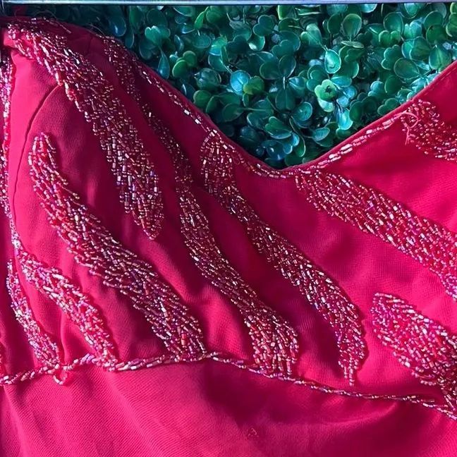 VESTIDO DE FESTA COM ECHARPE - Foto 5