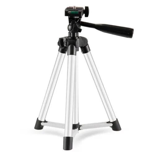 Tripé em Alumínio 55Cm com suporte pra celular incluso - Leve e Ajustável