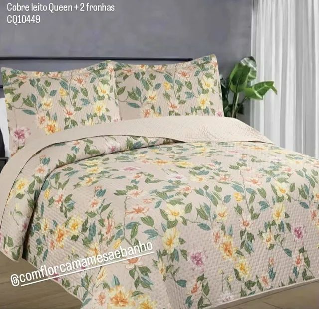 Cobreleito Cama Queen + 2 Fronhas - Entrega Grátis 