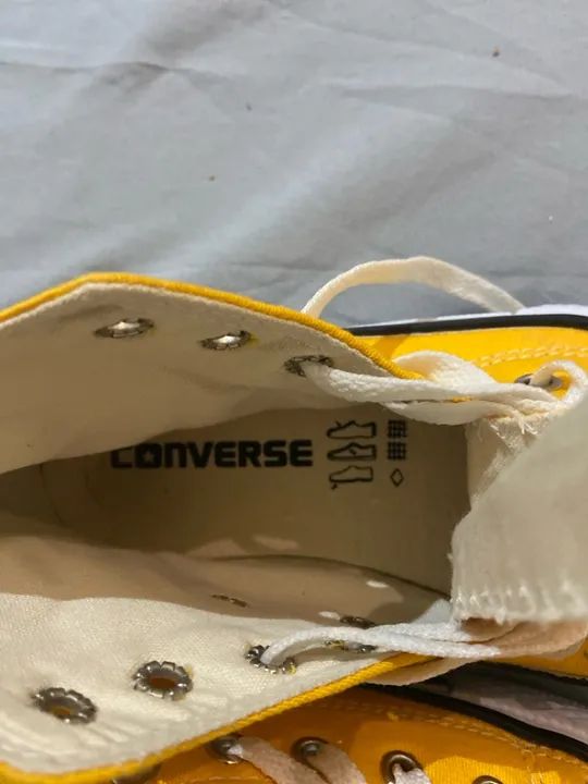 Tênis Converse Infantil Amarelo - Foto 2