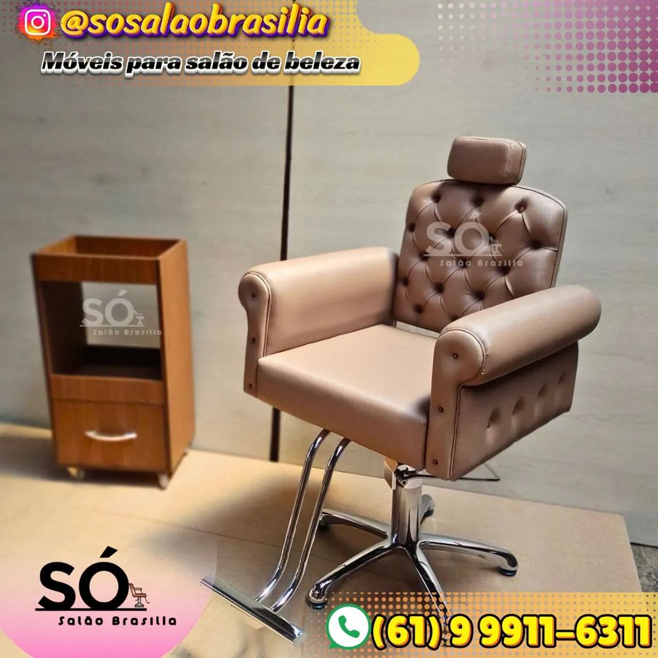 Cadeira hidráulica para salão de beleza 
