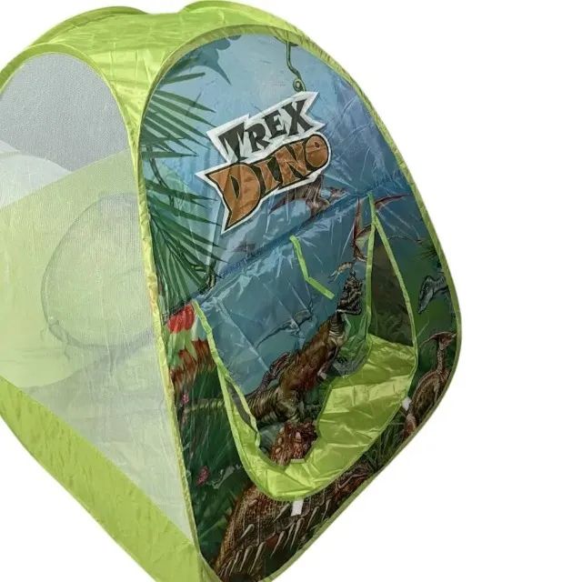 Barraca Infantil Toca Túnel 3 Em 1 Dinossauro T-Rex Verde - Foto 3