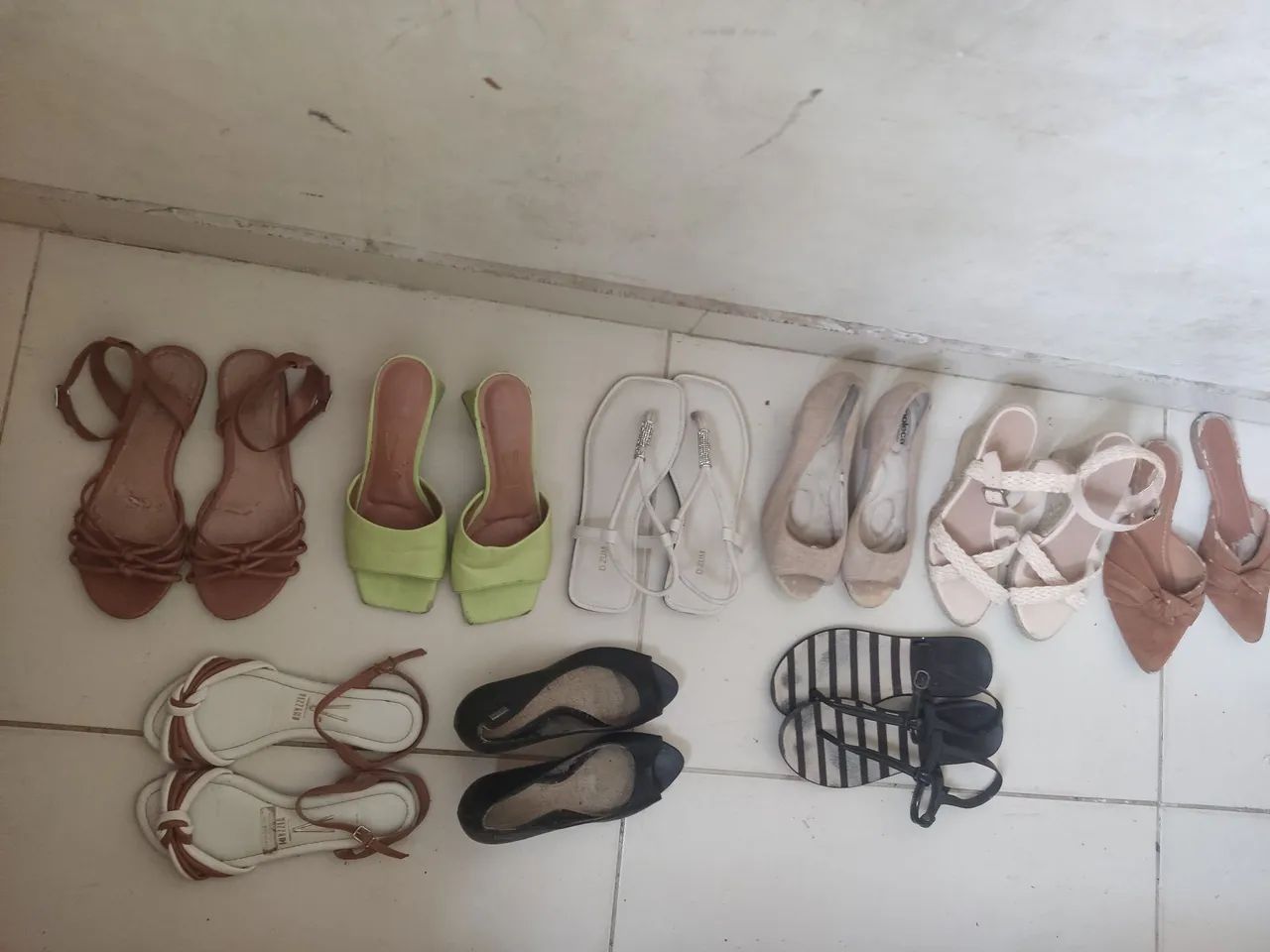 LOTE de calçados feminino