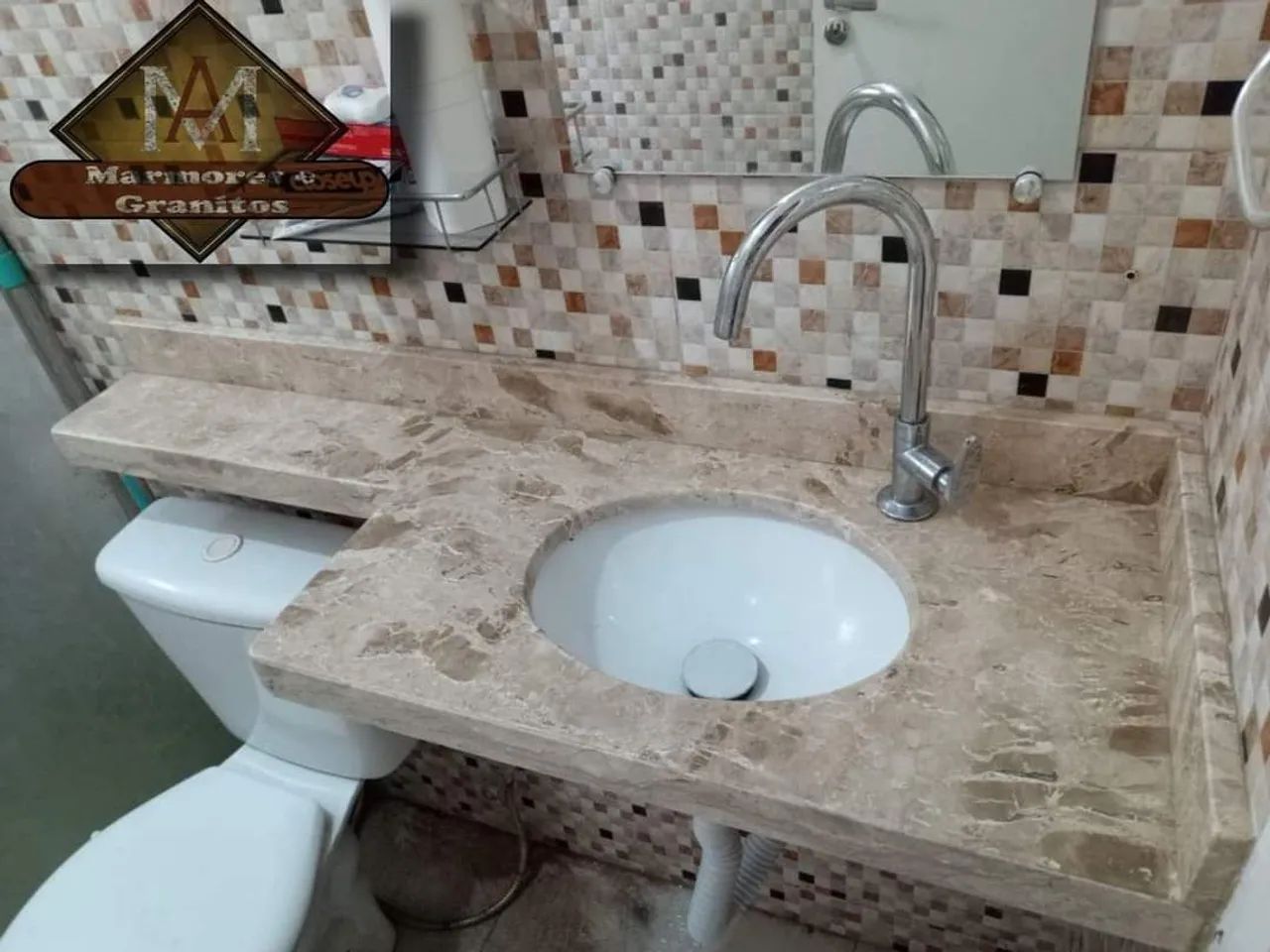 Mármore Granito Bege Para Banheiro  - Foto 2