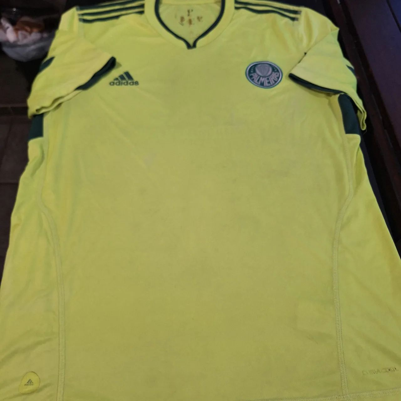 Camisa Palmeiras adidas 2010 verde limão - Foto 6