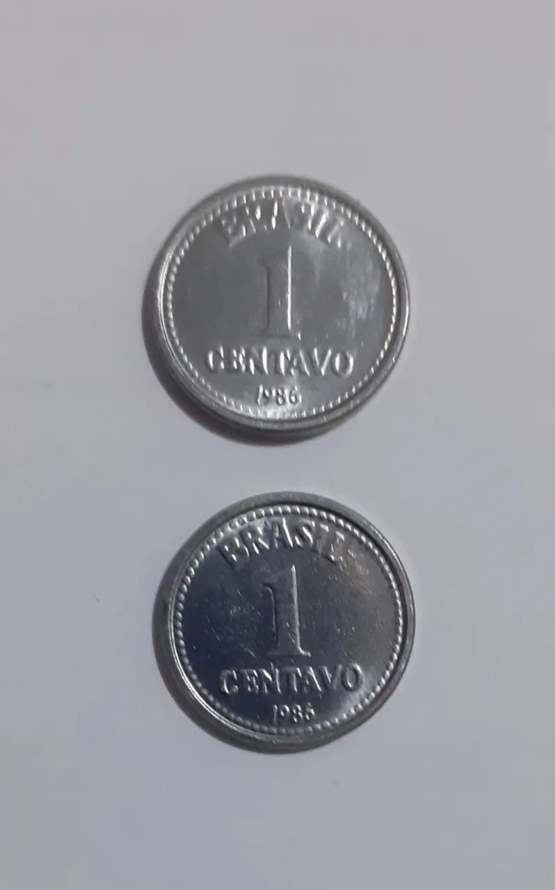 Lote 6 Moedas - 1 / 5 / 10 / 20 Centavos 1986 E 1987 - Foto 3