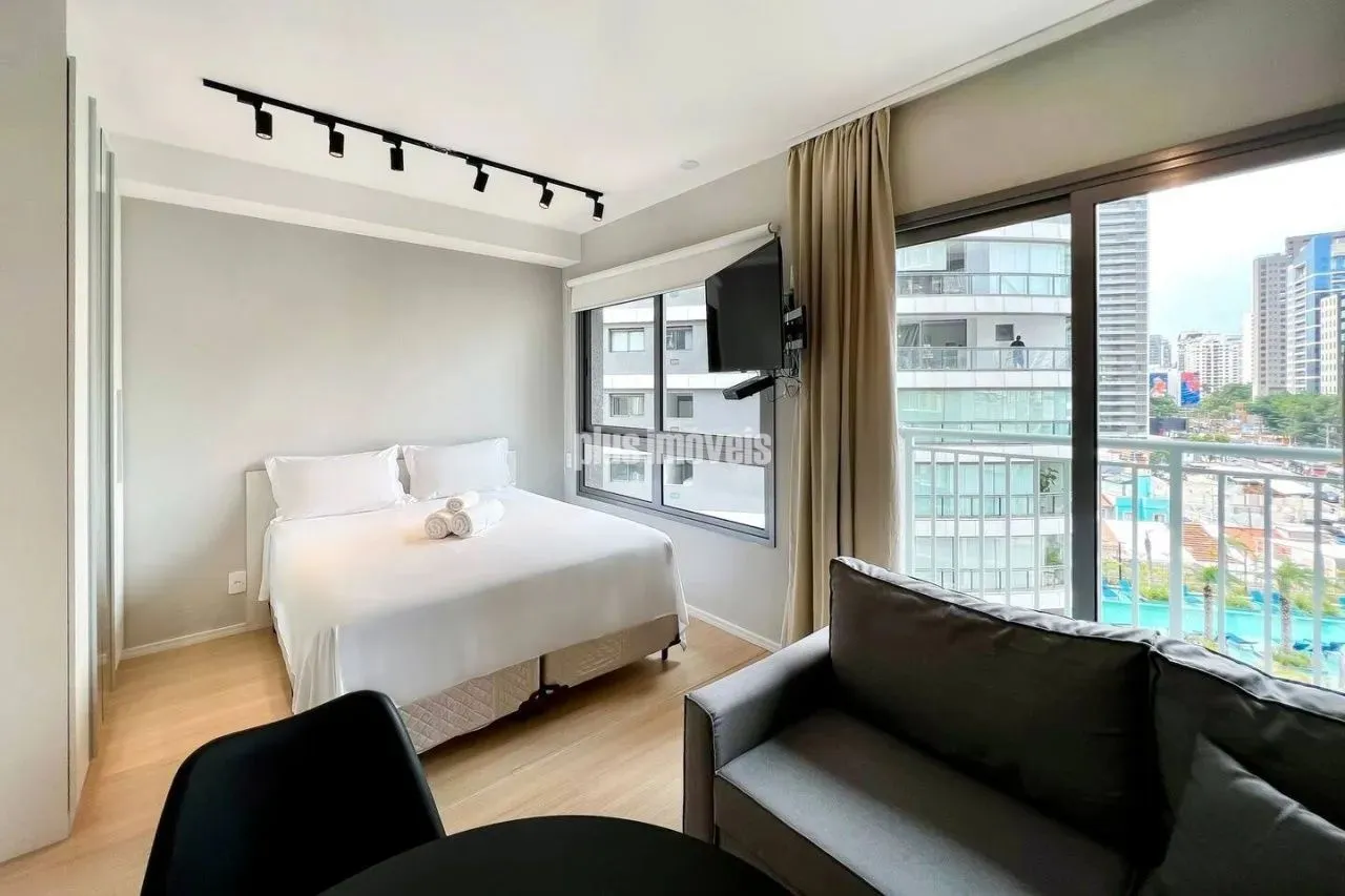 Studio com 1 quarto e mobiliado, 27 m² na Zona Sul em Vila Nova Conceição, São Paulo