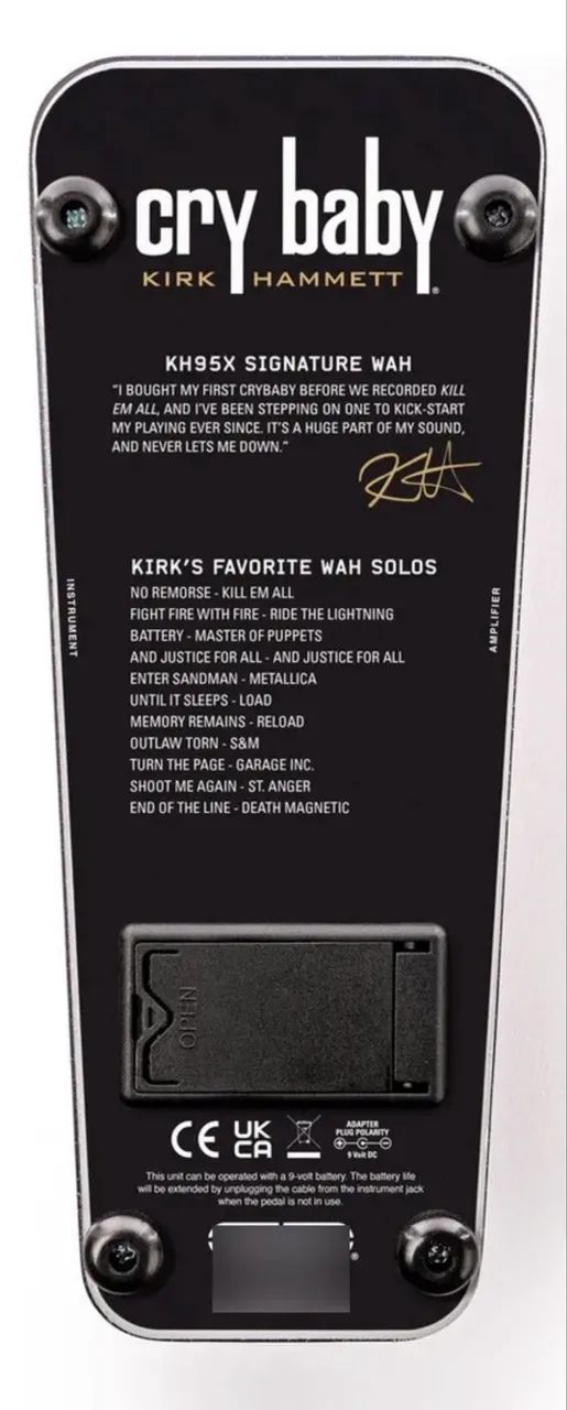 美品〉Cry Baby Wah ペダル Pedal Cry baby Wah Kirk Hammett KH95X