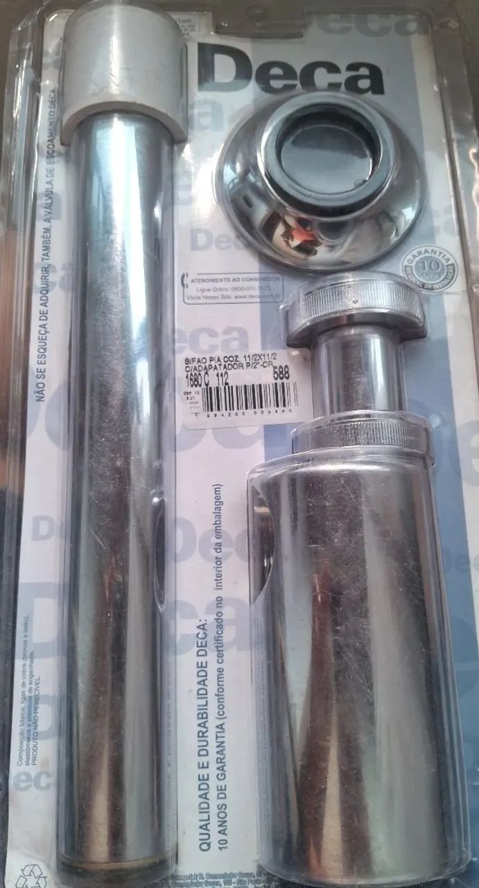 SIFÃO PARA PIA  E TANQUE DECA  - Foto 2
