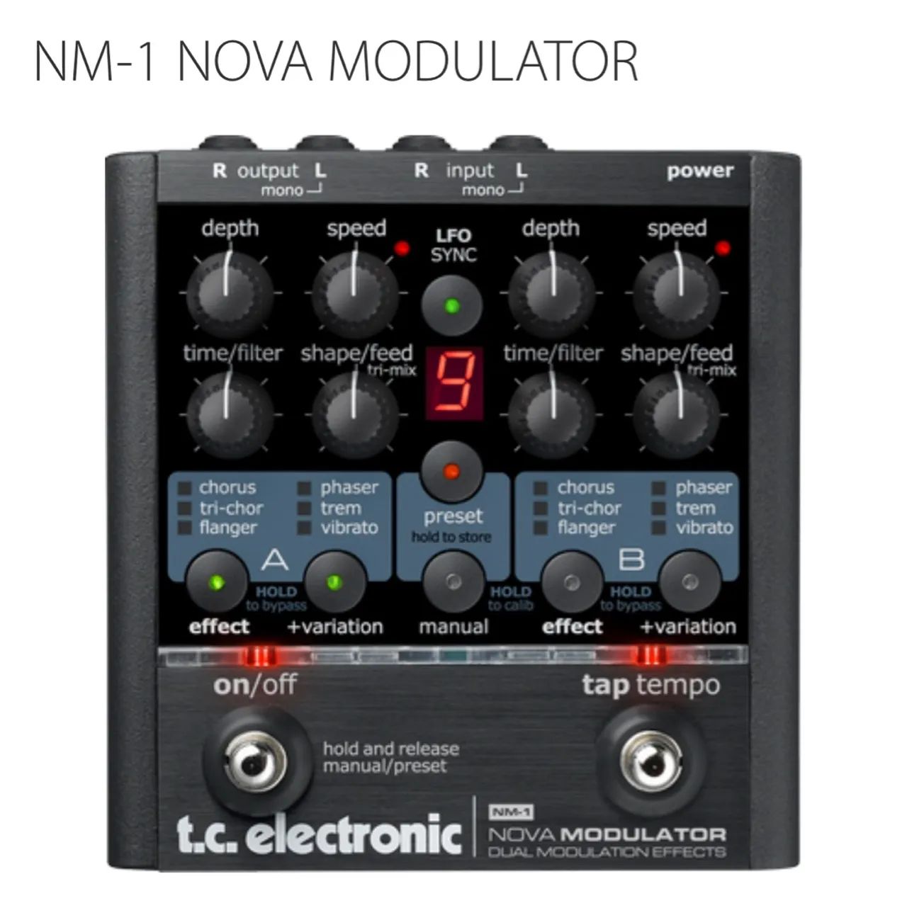 Pedal de Modulação TC Electronic Nova Modulator NM-1