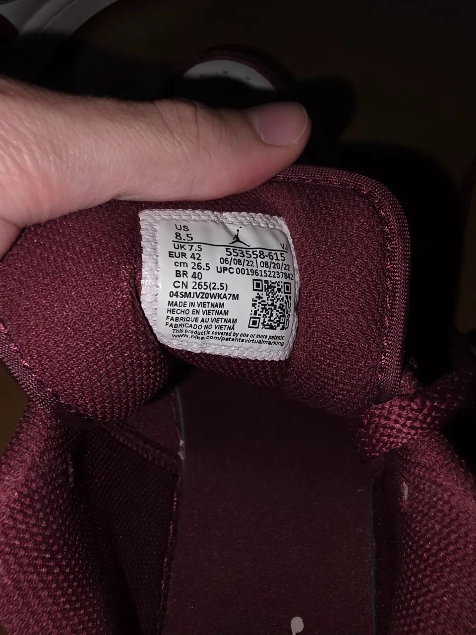 Tênis Air jordan 1 Low "Cherrywood Red" tamanho 40 - Foto 3