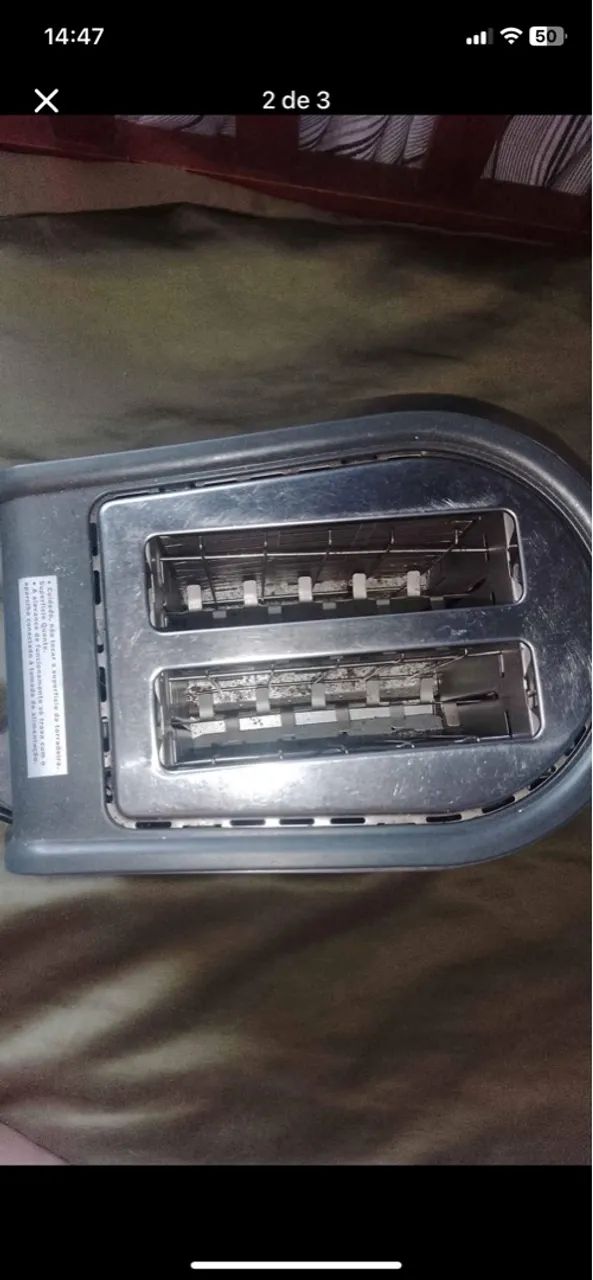 Torradeira Elétrica Cinza - Praticidade na sua cozinha! - Foto 3
