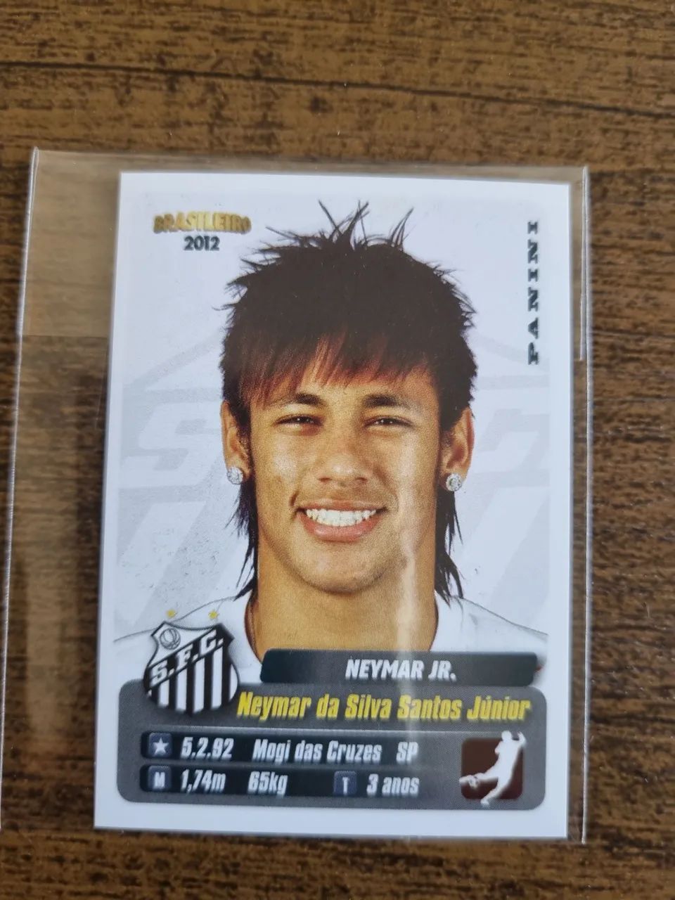 Carta de Coleção Neymar Jr. Panini 2012