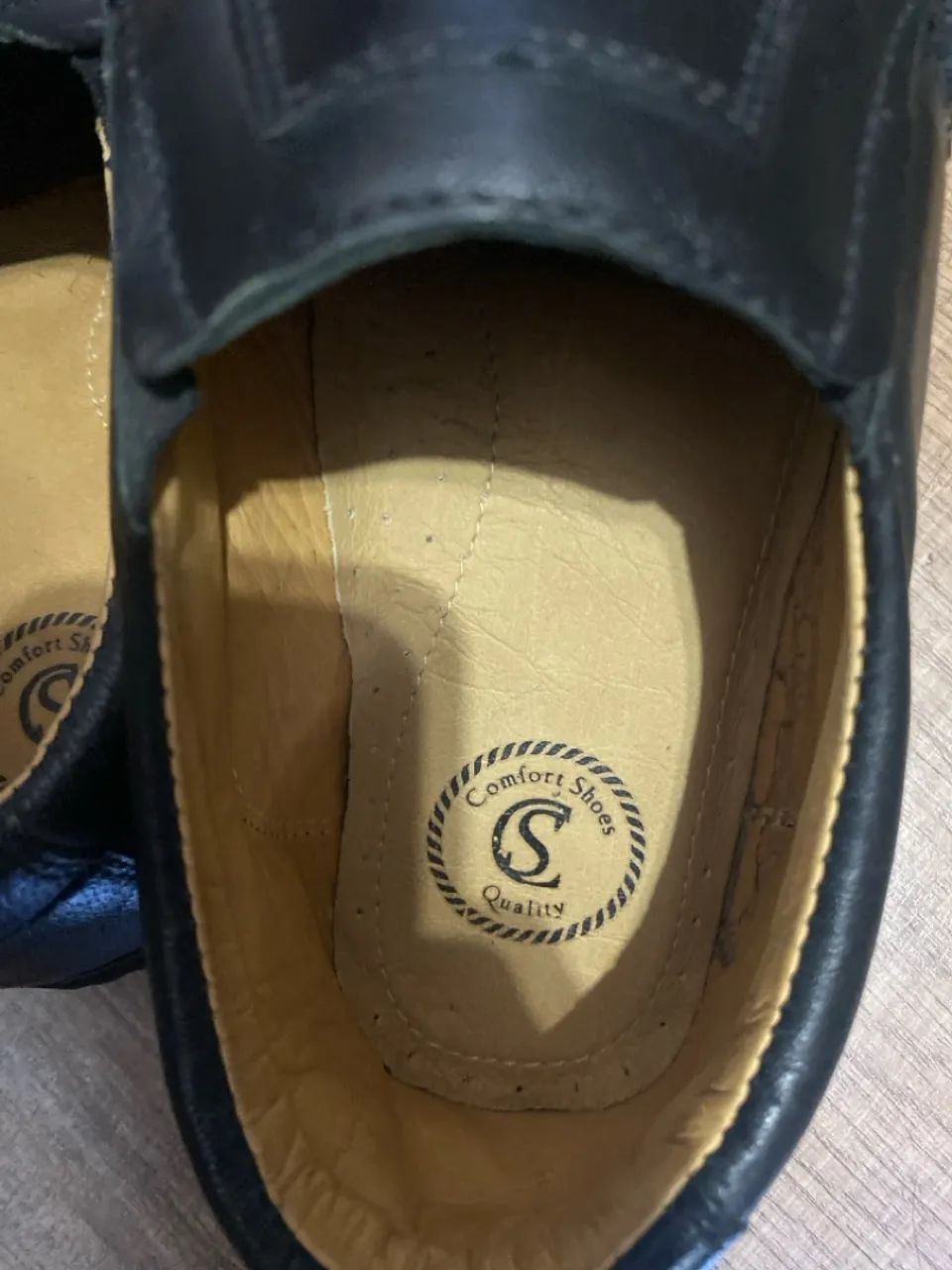 Sapatos Mocassim em Couro Preto Luflex - Foto 3