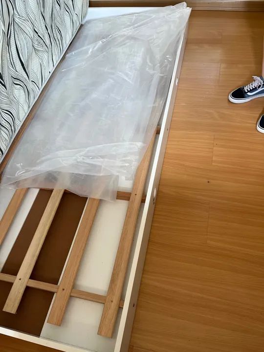 Cama Solteiro Dobrável - COM COLCHÃO 